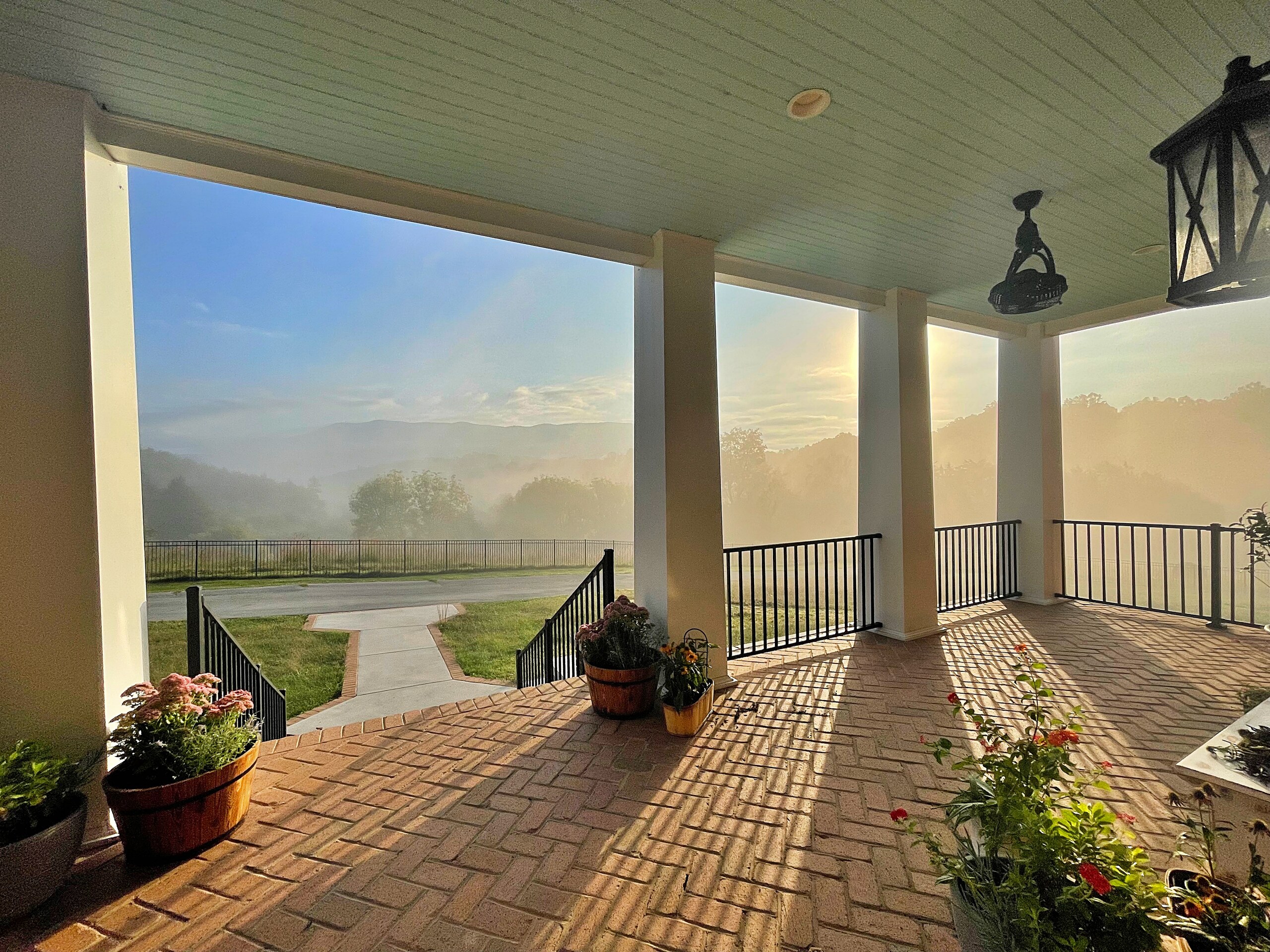Morning mist viewed from Arroway Manor